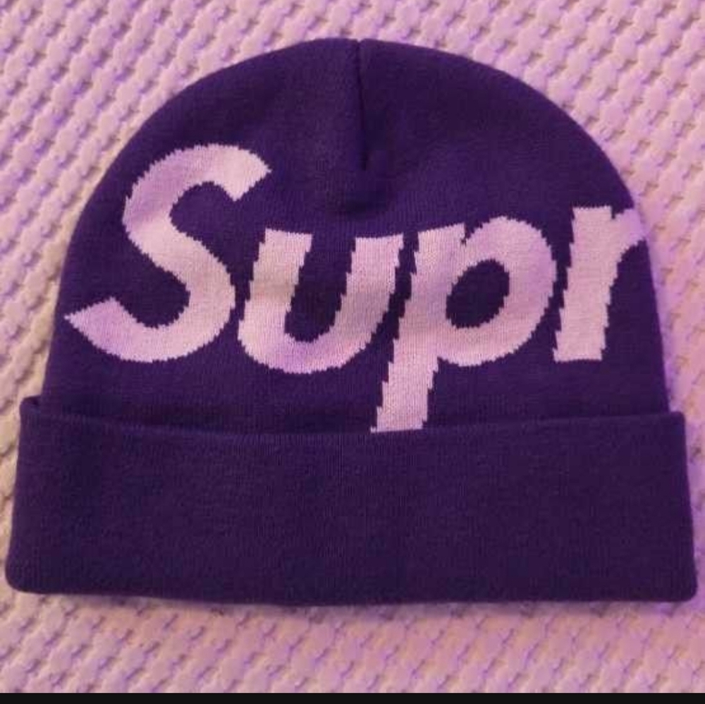 Supreme Purple Beanie